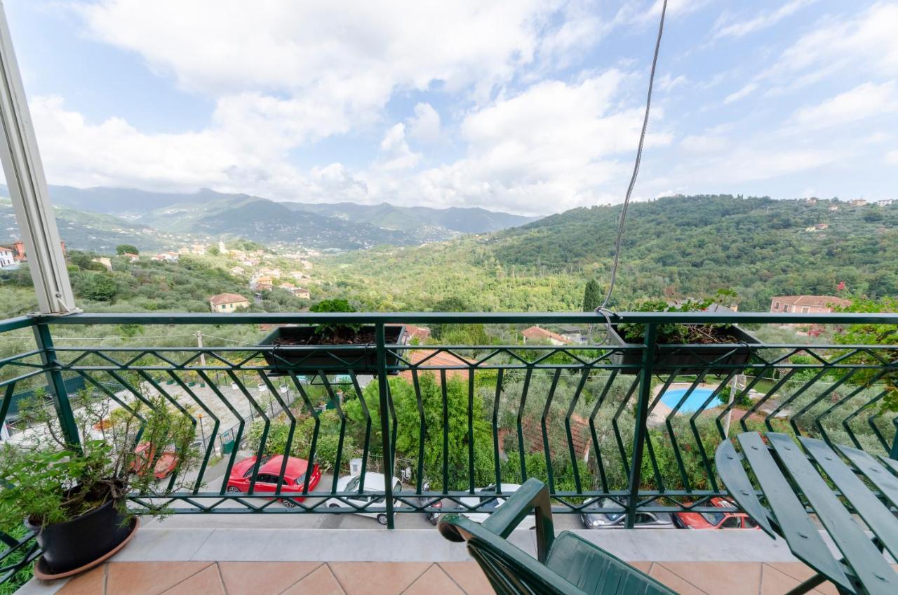 Ca' Do Pescou, Charming 2,Bedroom Apartment With Stunning Hill Views Overlooking The Greenery Rapallo Extérieur photo